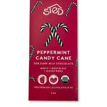 Peppermint Candy Cane - Dark Milk Chocolate Bar